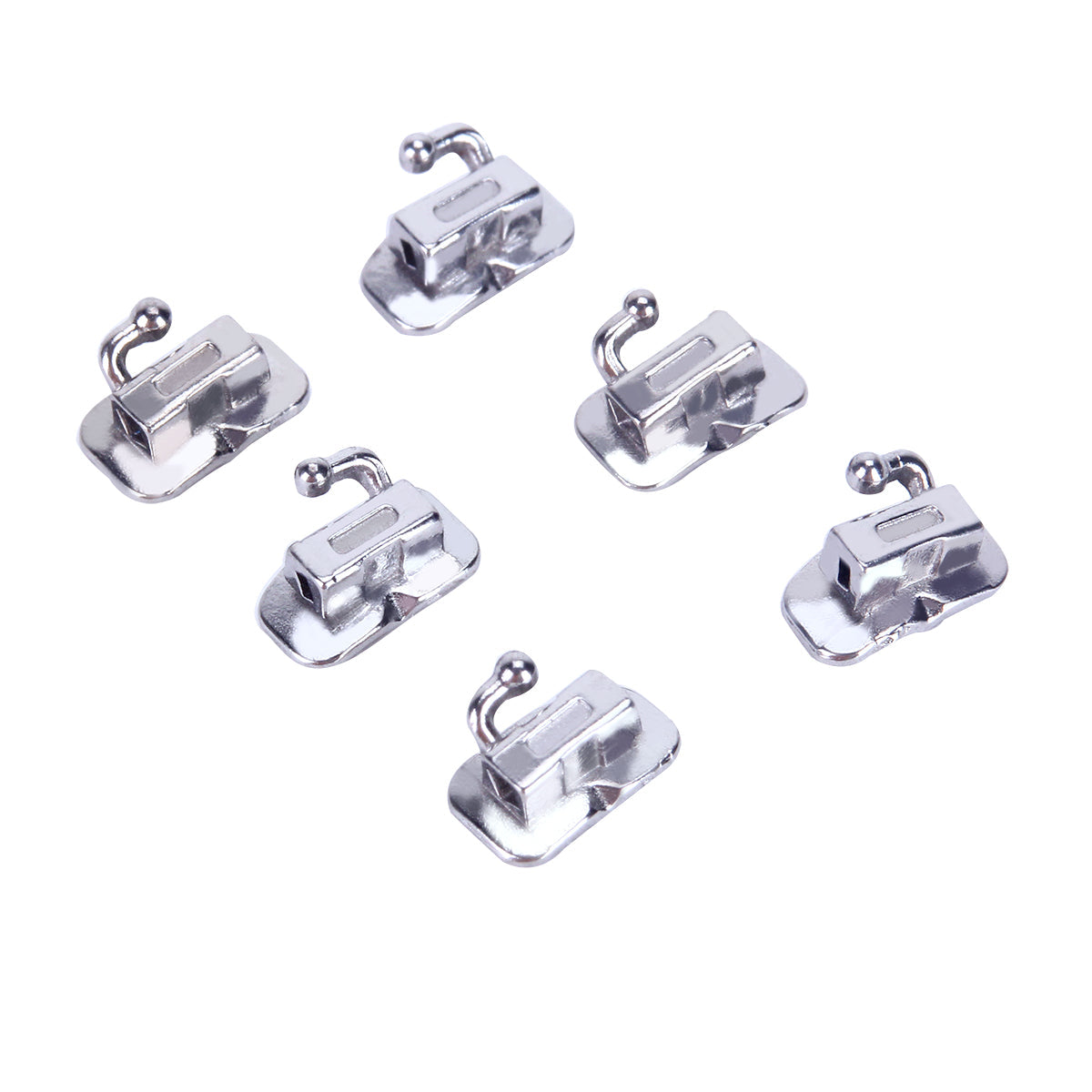 Tubo bucal AZDENT para primer molar, monobloque cementable, no convertible, Roth 0.018, 50 juegos/caja