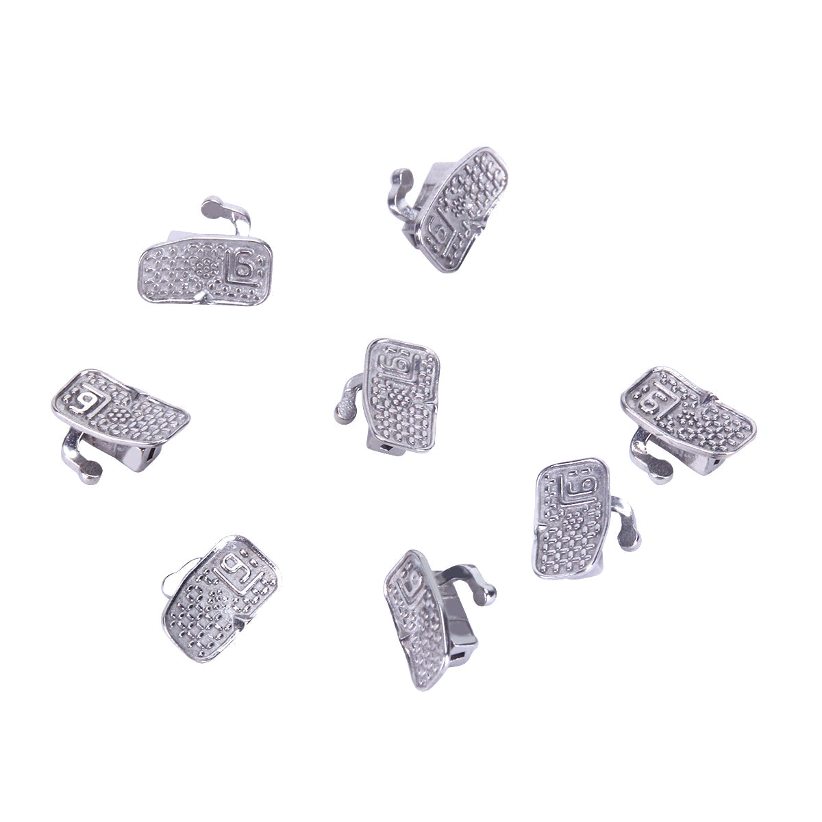 Tubo bucal AZDENT para primer molar, monobloque cementable, no convertible, Roth 0.018, 50 juegos/caja
