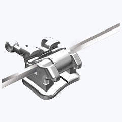 Самолигирующие брекеты AZDENT Dental Metal Mini Roth .022 с крючками на 345 с щечной трубкой 28 шт./комплект