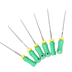 AZDENT Dental Hand K-Files Stainless Steel 25mm #35 Green 6pcs/Box