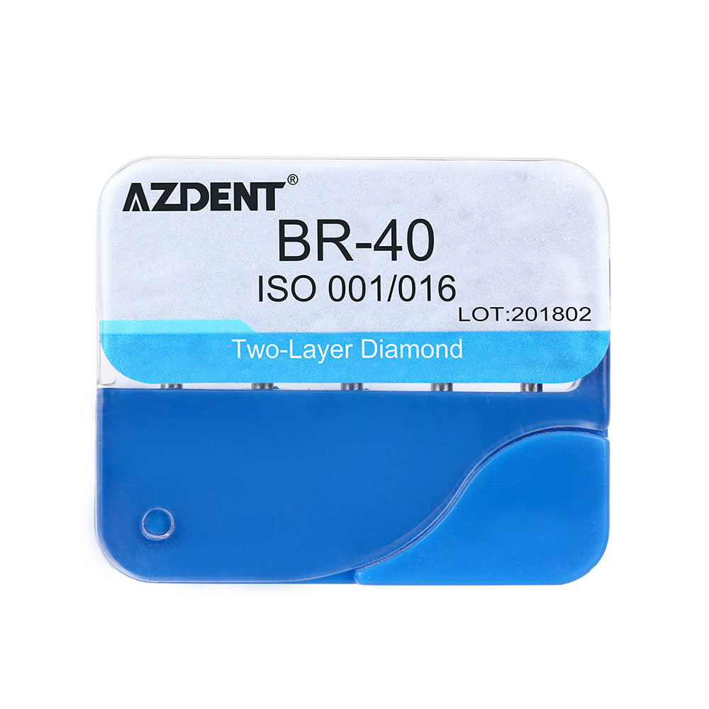 Алмазные боры AZDENT двухслойные BR-40 5 шт./коробка