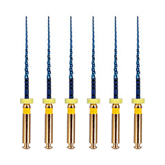 AZDENT Dental NITI Rotary Engine Files Heat Activated 25mm F1 6pcs/Pk