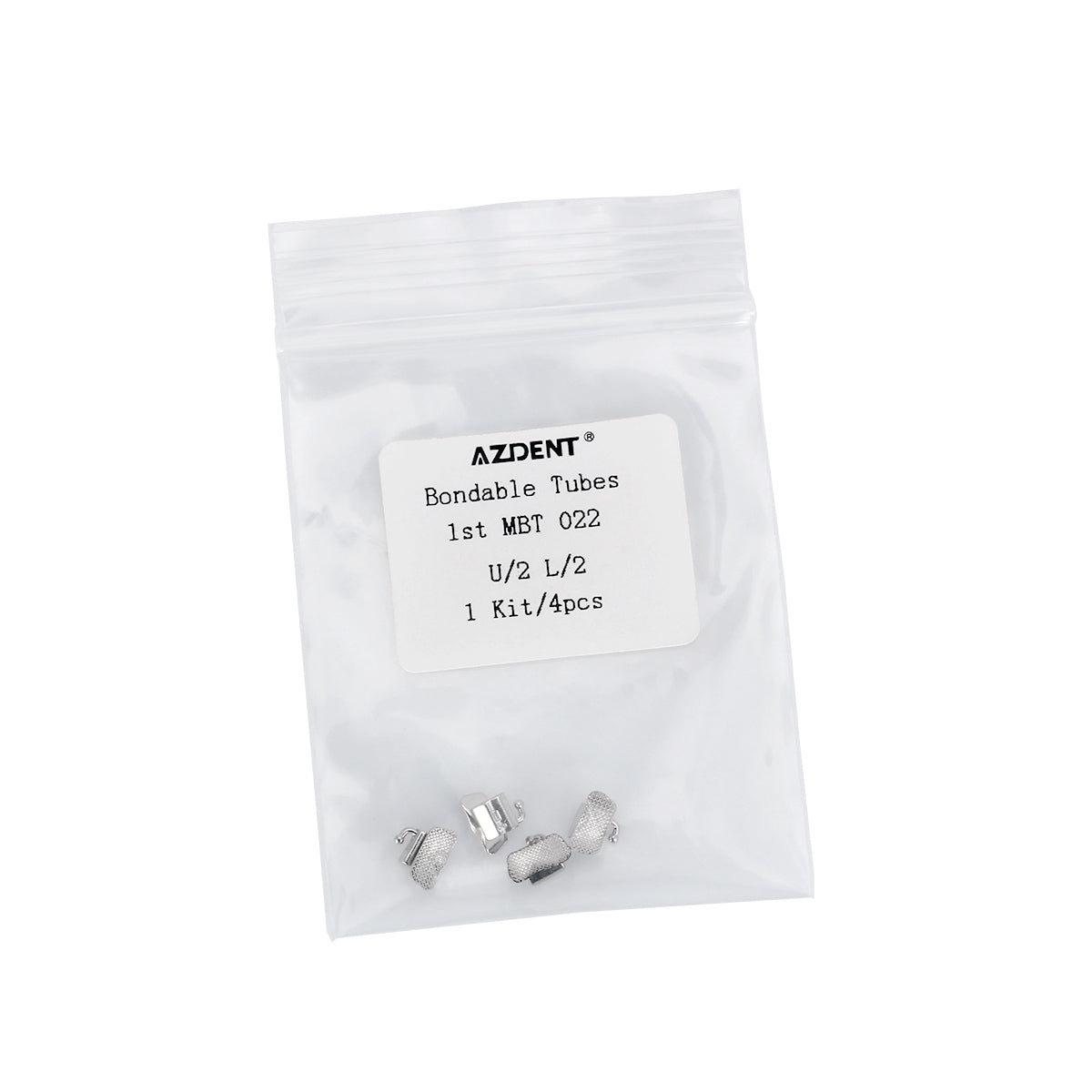 Tubo adhesivo AZDENT para primer molar no convertible MBT 0.022 U2L2 (4 unidades)