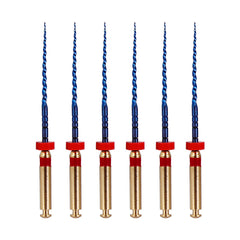 AZDENT Dental NITI Rotary Engine Files Heat Activated 25mm F2 6pcs/Pk
