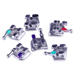 AZDENT Dental Metal Brackets Monoblock Mini MBT .022 Hooks on 345 20pcs/Kit