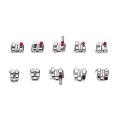 Металлические брекеты AZDENT Dental Standard Roth Slot .018 крючки по 3 шт./уп. 20 шт.