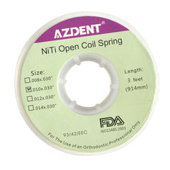 AZDENT Dental Open Coil Springs Niti 0.010*0.030″ 1pc/Roll