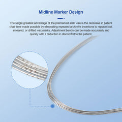 AZDENT Dental Orthodontic Arch Wire NiTi Expanded Rectangular 0.016 x 0.016-0.020 x 0.020 10pcs/Pack