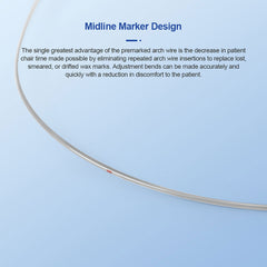 AZDENT Dental Orthodontic Arch Wire TMA-Titanium Molybdenum Alloy Expanded Rectangular 0.016 x 0.016-0.020 x 0.020 1pc/Pack