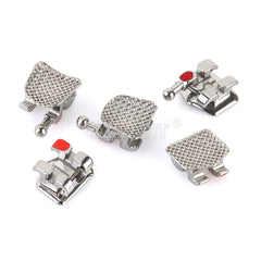 AZDENT Dental Metal Brackets Standard MBT Slot .018 Hooks on 345 20pcs/Pack