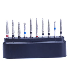 AZDENT Dental Diamond Bur FG-107 Ceramic Restoration Kit 10pcs/Kit