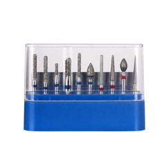 AZDENT Dental Diamond Bur FG-112 Crown Preparation Anterior Teeth Kit 10pcs/Kit