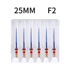 AZDENT Dental NITI Rotary Engine Files Heat Activated 25mm F2 6pcs/Pk