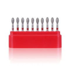 AZDENT Diamond Bur FG 379-023F Football Red 10pcs/Kit