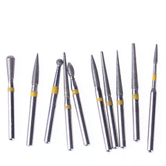 Набор для полировки керамики/композита AZDENT Dental Diamond Bor FG-105 10 шт./комплект