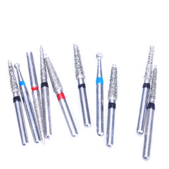 AZDENT Dental Diamond Bur FG-107 Ceramic Restoration Kit 10pcs/Kit