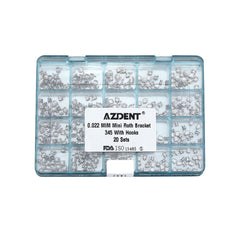 AZDENT стоматологические сетчатые металлические скобы Mini Roth .022 крючки на 345 400 шт./коробка
