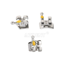AZDENT Dental Metal Brackets Standard MBT Slot .018 Hooks on 345 20pcs/Pack