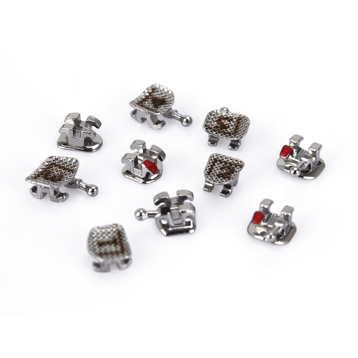 AZDENT Dental Metal Brackets Mini Roth .022 Hooks on 345 Laser Mark 20pcs/Box