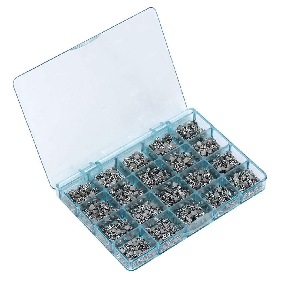 1000pcs AZDENT Dental Metal Brackets Mini Roth .022 Hooks on 345 50 Sets/Box