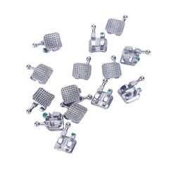 AZDENT Dental Mini Metal Brackets Monoblock Roth .022/.018 Hooks on 345 20 Sets/Box
