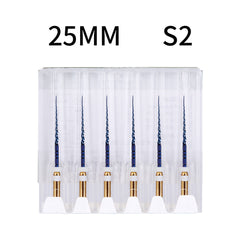 AZDENT Dental NITI Rotary Engine Files Heat Activated 25mm S2 6pcs/Pk
