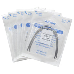 Arco de alambre AZDENT Niti Super Elastic Ovoide Rectangular 0,018 x 0,022 Inferior 10 piezas/paquete