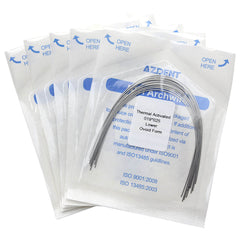 AZDENT Thermal Active NiTi Archwire Ovoid Form Rectangular 0.019 x 0.025 Lower 10pcs/Pack
