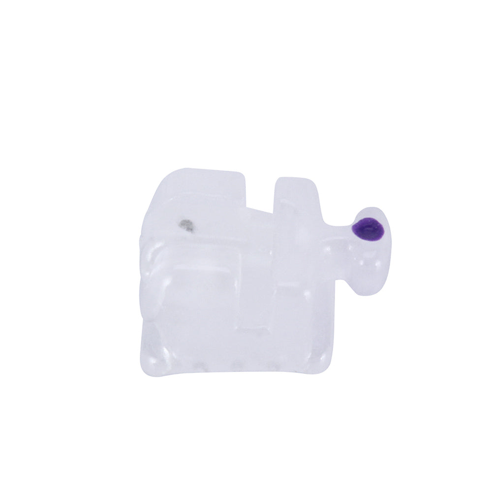 AZDENT Dental Self-ligating Ceramic Bracket Roth/MBT 0.022 Hooks on 345 20pcs/Box
