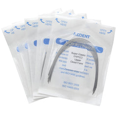 Arco de alambre AZDENT Niti Super Elastic Ovoide Rectangular 0,018 x 0,022 Superior 10 piezas/paquete