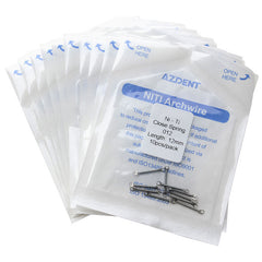 AZDENT Dental Orthodontic Accessory Closed Coil Spring 0.012 12mm 10pcs/Bag
