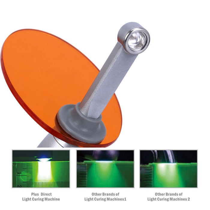AZDENT Curing Light Wireless LED 1 Second Broad Spectrum 385-515nm 7 Modes 2500mW/cm²
