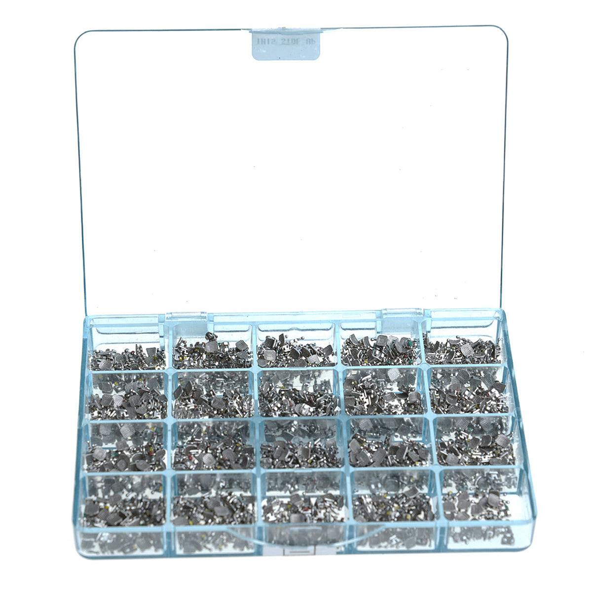 1000pcs AZDENT Dental Metal Brackets Mini MBT .022 Hooks on 345 50 Sets/Box