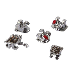 AZDENT Dental Metal Brackets Mini Roth/MBT .022 Hooks on 345 Laser Mark 20pcs/Box