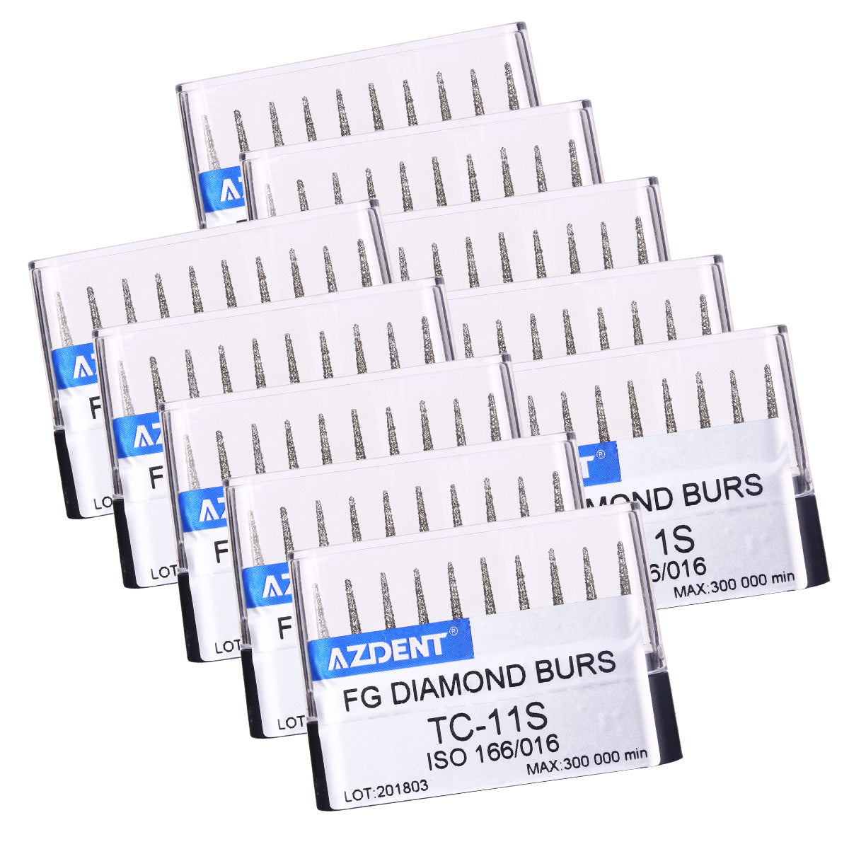 AZDENT FG Diamond Burs TC-11S 10pcs/Box