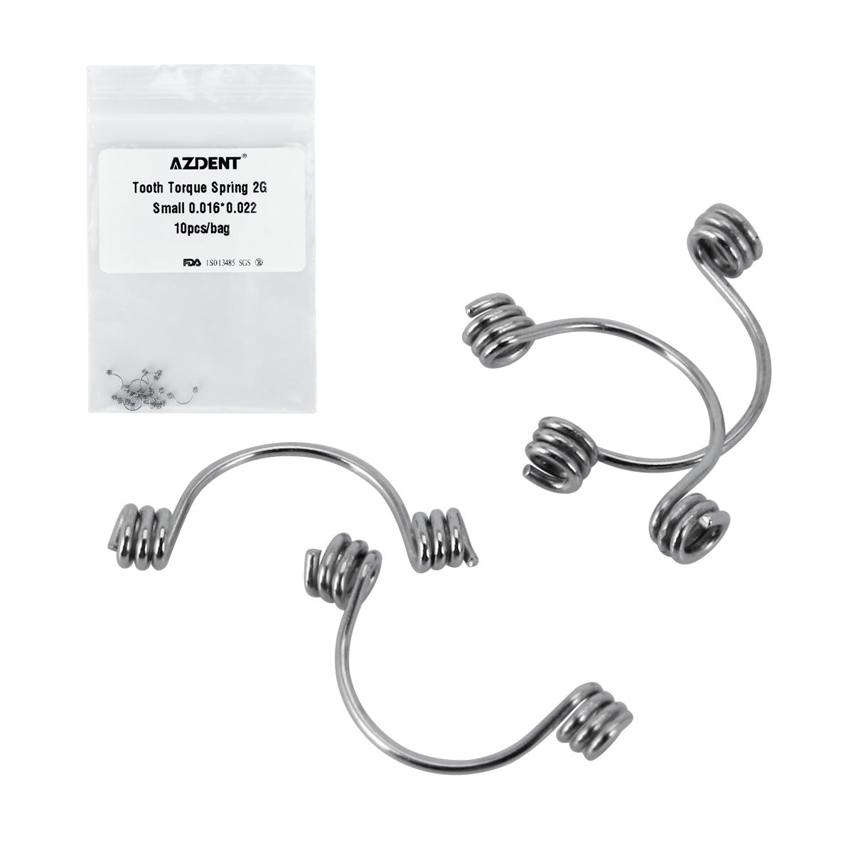 AZDENT Tooth Torque Rectangular Spring 2G Small 0.016*0.022 10/Bag
