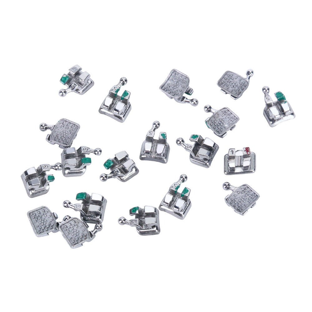 1000pcs AZDENT Dental Metal Brackets Monoblock Mini Roth/MBT .022 Hooks On 345 50 Sets/Box