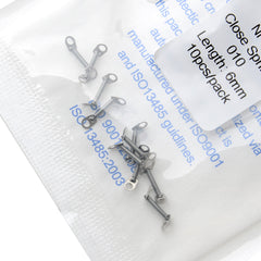 AZDENT Dental Orthodontic Accessory Closed Coil Spring 0.010 6mm 10pcs/Bag