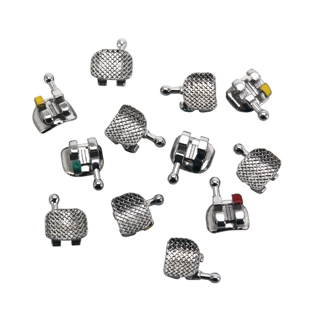 AZDENT стоматологические сетчатые металлические скобки Mini MBT .022 крючки на 345 400 шт./коробка