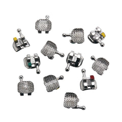 AZDENT стоматологические сетчатые металлические скобки Mini MBT .022 крючки на 345 400 шт./коробка
