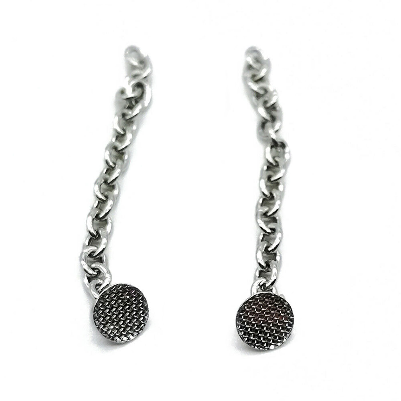 AZDENT Dental Traction Button Chain Silver Round 2/Bag