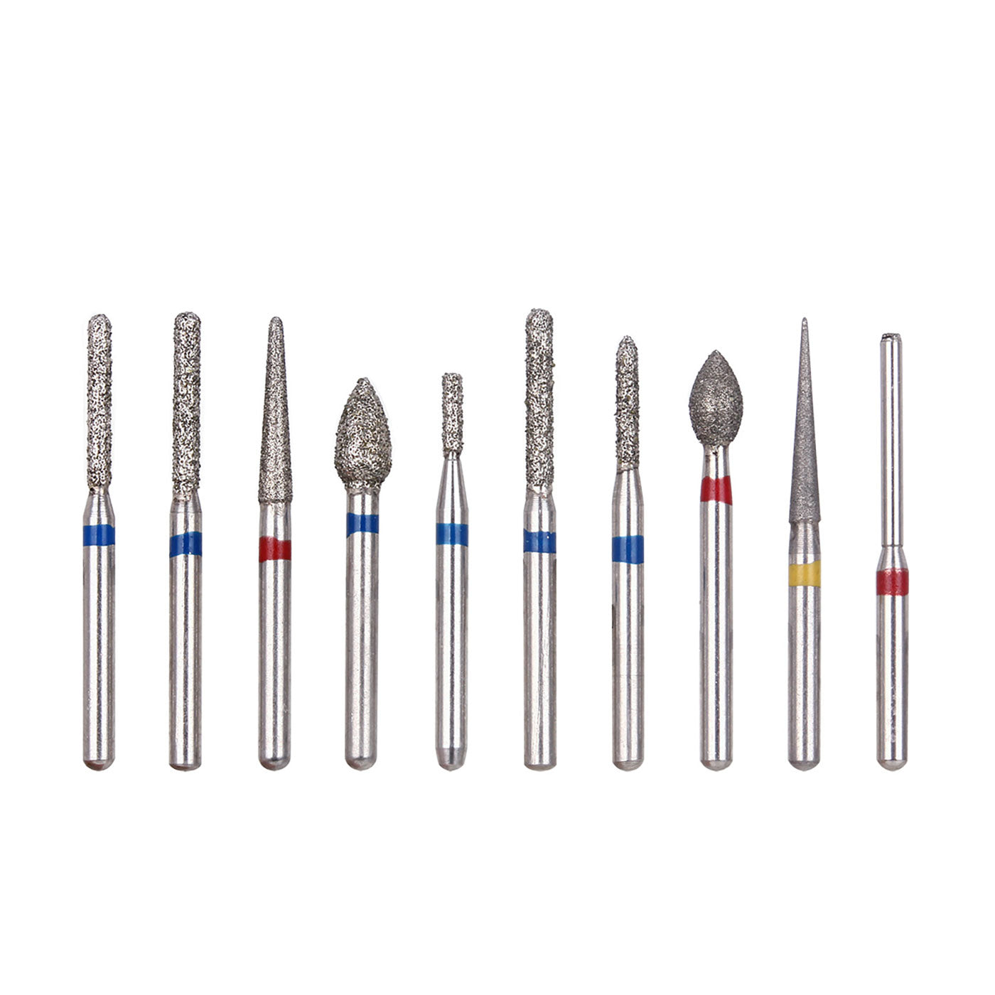 AZDENT Dental Diamond Bur FG-112 Crown Preparation Anterior Teeth Kit 10pcs/Kit
