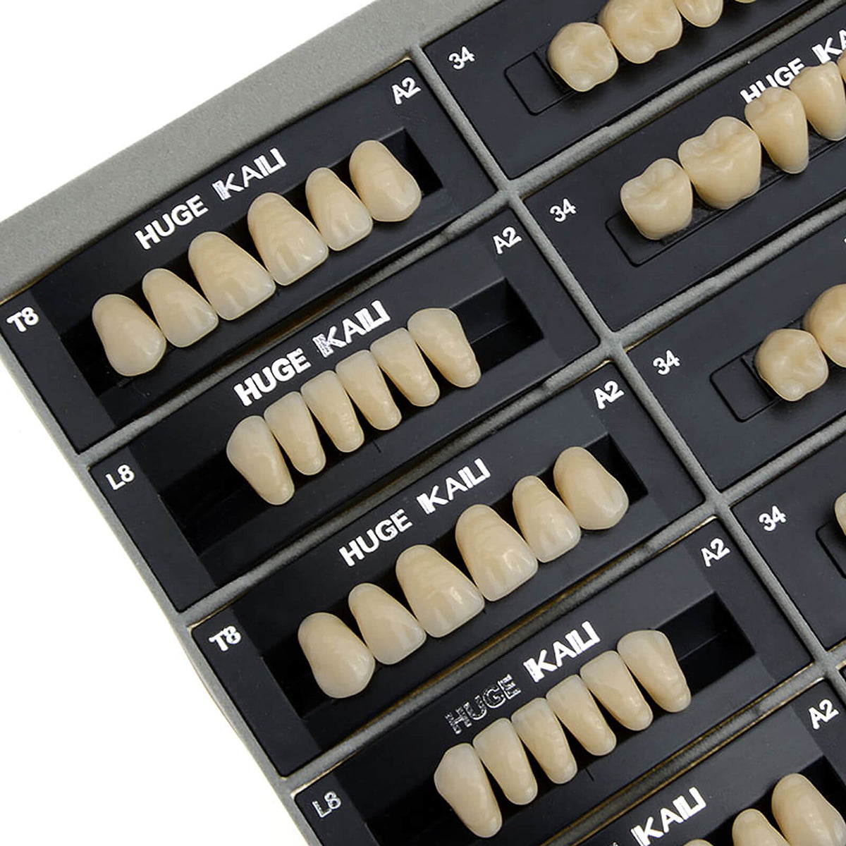 Dental Synthetic Polymer Teeth Resin Denture A1/A2/A3 28 Teeth/Set