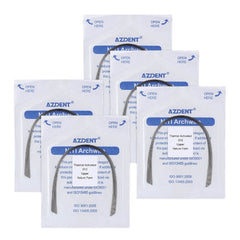 AZDENT Thermal Active NiTi Archwire Natural Form Round 0.012 Upper 10pcs/Pack