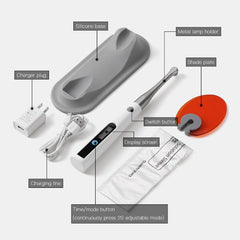 Стоматологическая светодиодная полимеризационная лампа беспроводная 1S Cure Recumbent 3 режима с вращающейся на 360° головкой 1400 мВт/см² 5 Вт мощность