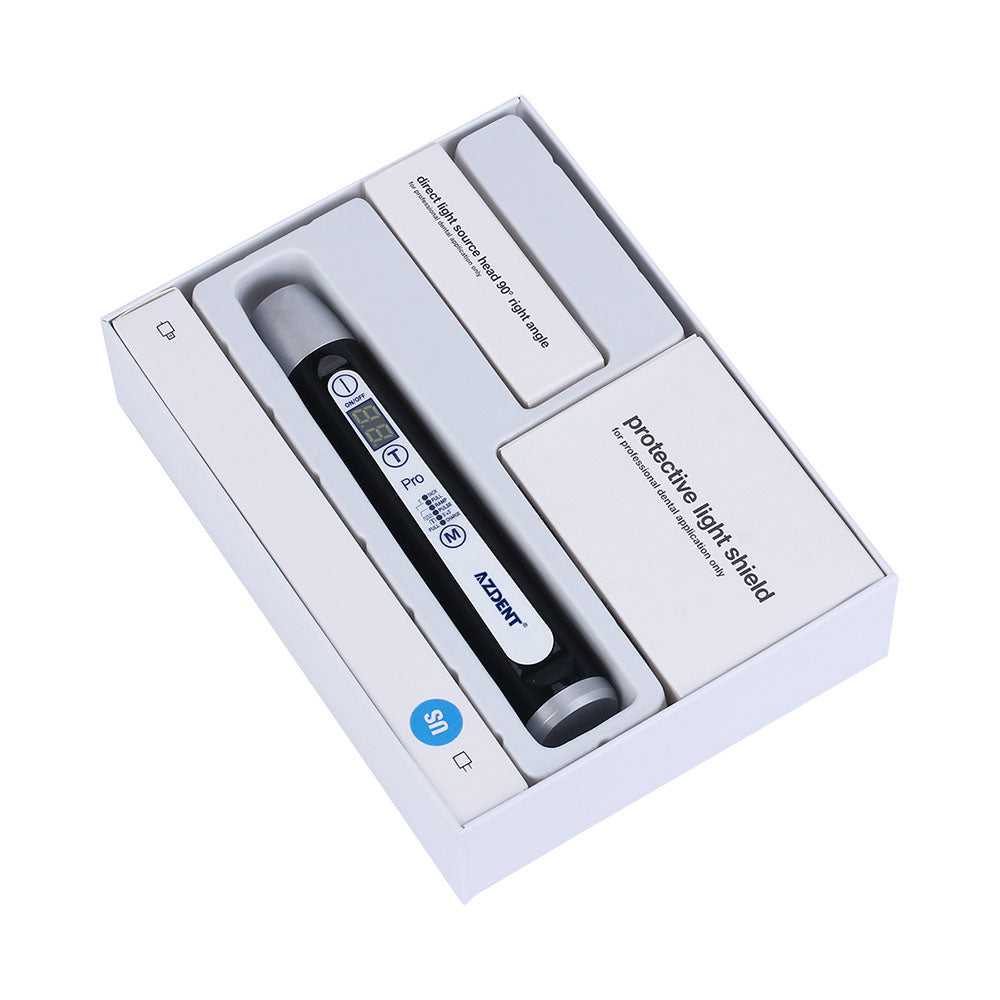 AZDENT LED Curing Light Wireless 1 Second Curing High Power 6 Modes 1800mW/cm²