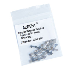 AZDENT Lingual Retainer Bonding Splits U#38-47 & L#29-37 With Mark 10/Bag