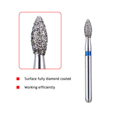 AZDENT Diamond Burs Two Layers FO-32 5pcs/Box