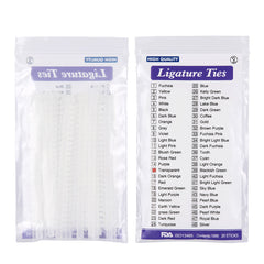 AZDENT Dental Orthodontic Elastic Ligature Ties 7 Colors