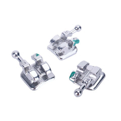 AZDENT Dental Mini Metal Brackets Monoblock Roth .022/.018 Hooks on 345 20 Sets/Box